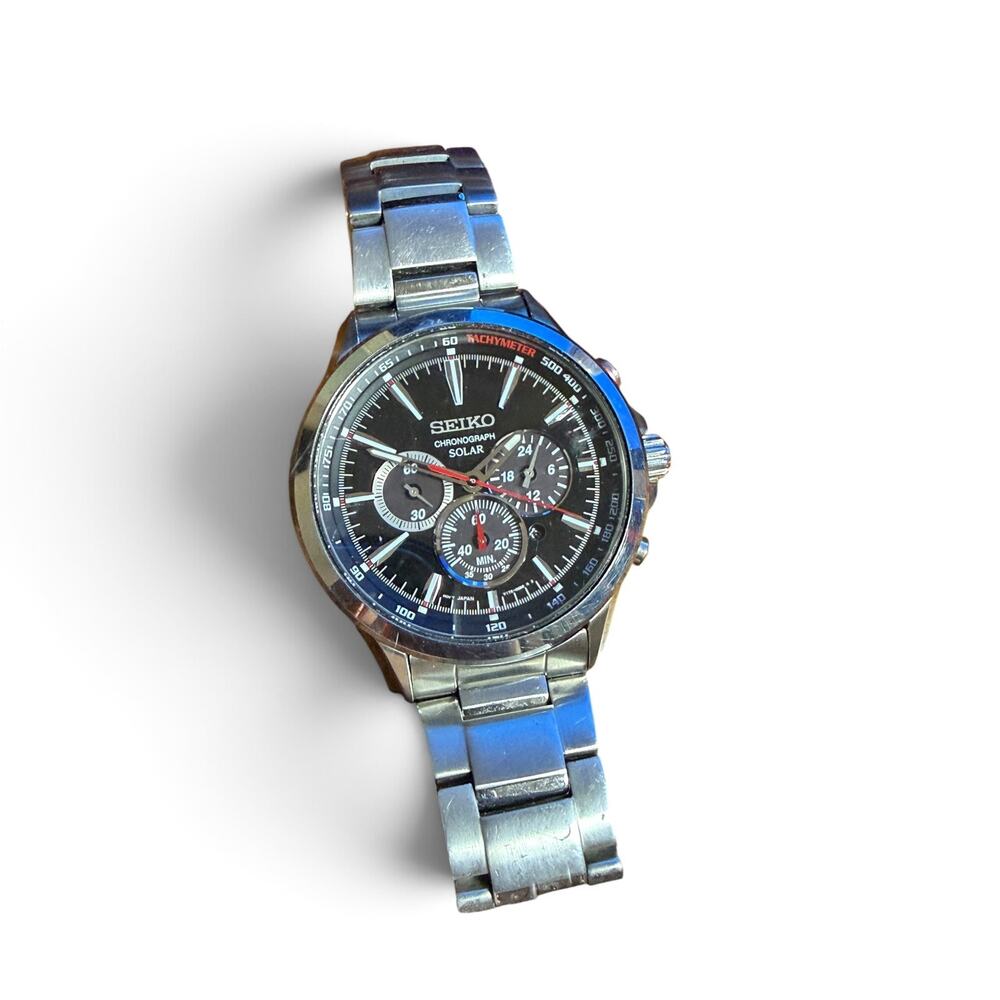 Seiko V175-0dm0 Solar Powered Wristwatch - Pre-Owned … - Gem